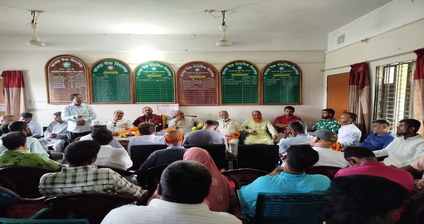 ভাওড়া উচ্চ মাধ্যমিক বিদ্যালয়ের নবগঠিত এডহক কমিটির পরিচিতি সভা অনুষ্ঠিত